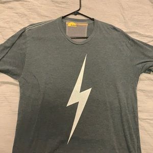 Aviator Nation Charcoal Bolt T-Shirt-FREE STICKER!